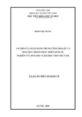 Vai trò của ngân hàng trung ương Mỹ và Nhật Bản trong