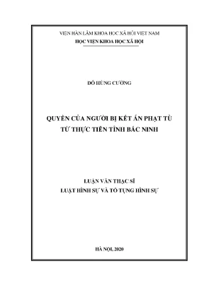 Quyền lợi của người bị kết án phạt tù tại Bắc Ninh