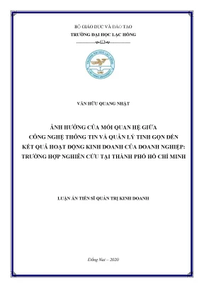 Tác động của công nghệ thông tin và quản lý tính gọn đến 