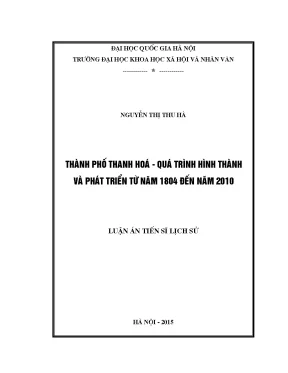 Quá Trình Hình Thành và Phát Triển Thành Phố Thanh Hóa 