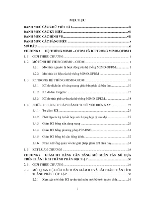 Giảm Can Nhiễu Trong Hệ Thống MIMO-OFDM