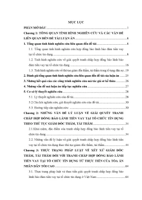 Giải quyết tranh chấp hợp đồng bảo lãnh tiền vay tại tổ
