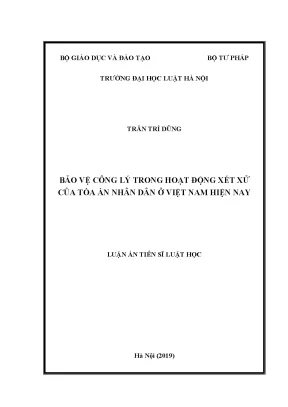 Bảo vệ công lý trong xét xử của tòa án nhân dân Việt Nam