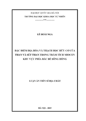 Đặc điểm địa hóa và thạch học hữu cơ của than và sét 