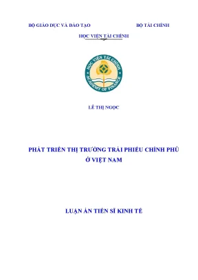 Phát triển thị trường trái phiếu chính phủ tại Việt Nam: