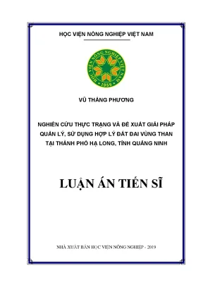Quản lý và sử dụng hợp lý đất đai vùng than tại Hạ Long,