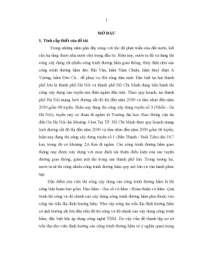 Giải pháp nâng cao hiệu quả thi công đường hầm tại Việt Nam