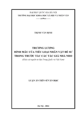 Nghiên cứu nhân vật đế sư trong văn học Nho giáo Việt 