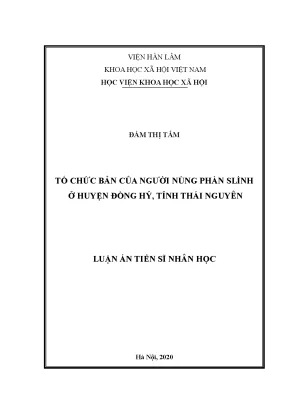 Nghiên cứu tổ chức bản của người Nùng Phàn Slình tại 