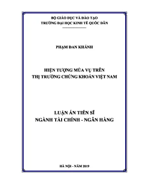 Hiện tượng mùa vụ trên thị trường chứng khoán Việt Nam: