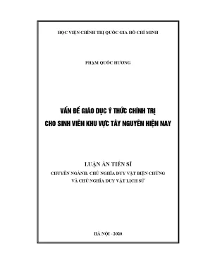 Giáo dục ý thức chính trị cho sinh viên Tây Nguyên: Thực 