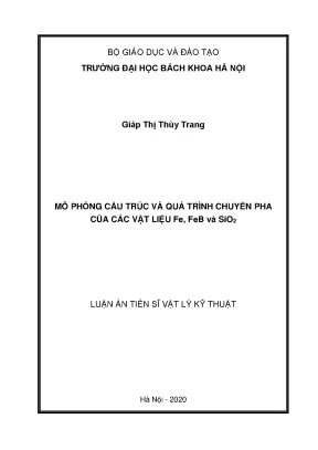Mô phỏng cấu trúc và chuyển pha của vật liệu Fe, Feb và 