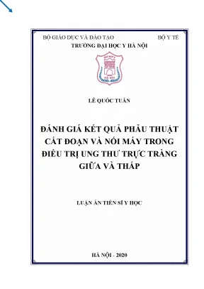 Đánh giá hiệu quả phẫu thuật cắt đoạn và nối máy trong 
