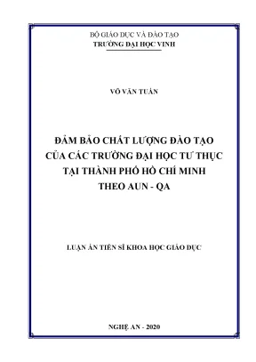 Đảm bảo chất lượng đào tạo tại các trường đại học tư 