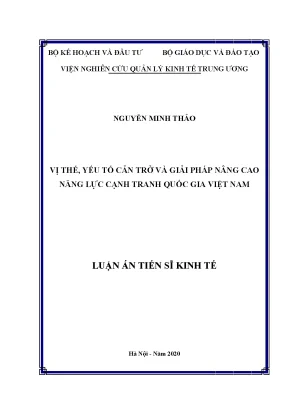Giải Pháp Nâng Cao Năng Lực Cạnh Tranh Quốc Gia Việt 