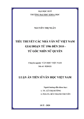 Nữ quyền trong tiểu thuyết các nhà văn nữ Việt Nam 