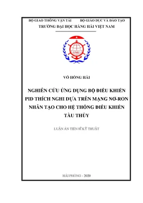 Nghiên cứu ứng dụng PID thích nghi với mạng nơ ron cho 