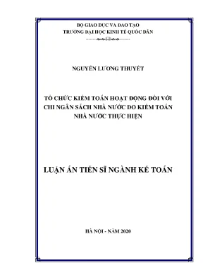 Kiểm toán hoạt động chi ngân sách nhà nước: Nghiên cứu