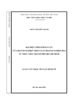 Đại diện theo pháp luật của doanh nghiệp theo Luật Doanh