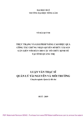 Giải pháp nâng cao hiệu quả chứng nhận quyền sở hữu tài 