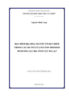 Đặc điểm địa hóa nguyên tố đất hiếm trong đá núi lửa 