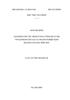 Giải pháp tăng cường quản trị vốn kinh doanh xăng dầu