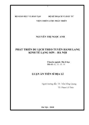 Phát triển du lịch tuyến hành lang kinh tế Lạng Sơn - Hà Nội