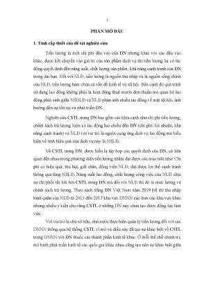 Chính sách tiền lương tại doanh nghiệp nhà nước: Phân