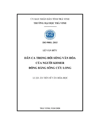 Dân ca Khmer và vai trò trong văn hóa Đồng bằng sông Cửu 