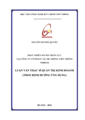Phát triển nguồn nhân lực tại Công ty Cổ phần Hệ thống 