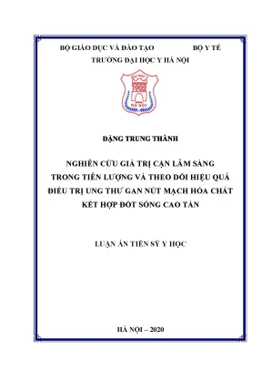 Nghiên cứu giá trị cận lâm sàng trong điều trị ung thư 