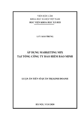 Nghiên cứu áp dụng marketing mix tại Bảo Minh