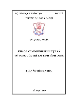 Khảo sát mô hình bệnh tật và tử vong trẻ em tại Vĩnh 