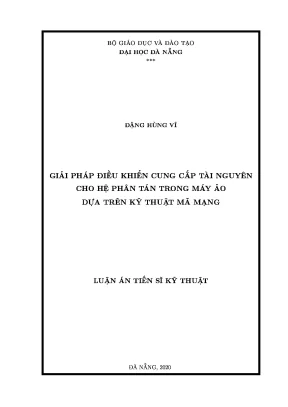 Giải pháp điều khiển tài nguyên cho hệ phân tán trong máy ảo