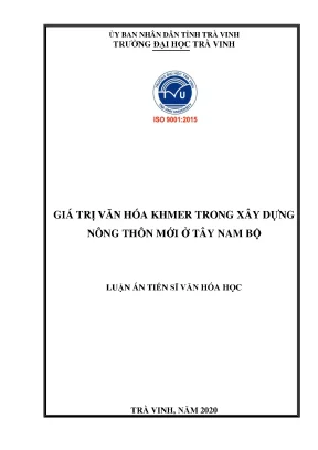 Giá trị văn hóa Khmer trong xây dựng nông thôn mới ở Tây 