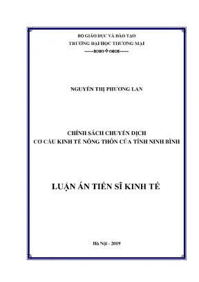 Chính sách chuyển dịch cơ cấu kinh tế nông thôn tỉnh