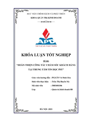 Cải thiện dịch vụ chăm sóc khách hàng tại trung tâm tin