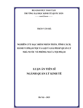 Nghiên cứu tính cách và hành vi phạm tội: Giải pháp