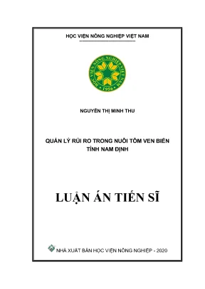 Quản lý rủi ro trong nuôi tôm ven biển tại Nam Định