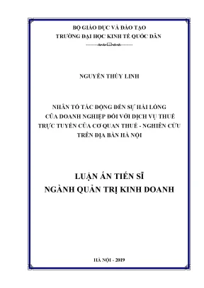 Yếu tố ảnh hưởng đến sự hài lòng của doanh nghiệp với