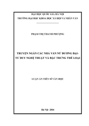 Nghiên cứu truyện ngắn của các nhà văn nữ đương đại: Tư 