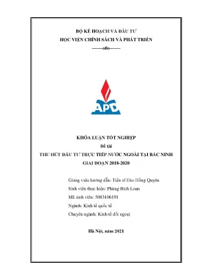Thu hút đầu tư trực tiếp nước ngoài vào Bắc Ninh: Chiến 