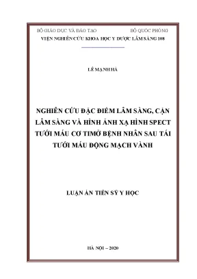 Nghiên cứu đặc điểm lâm sàng và hình ảnh xạ hình SPECT 