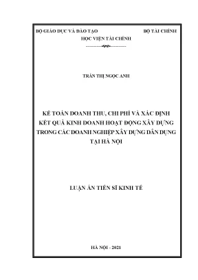 Nghiên cứu doanh thu, chi phí và kết quả kinh doanh