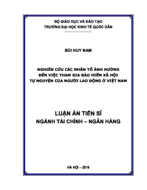 Nhân tố ảnh hưởng đến tham gia bảo hiểm xã hội tự nguyện