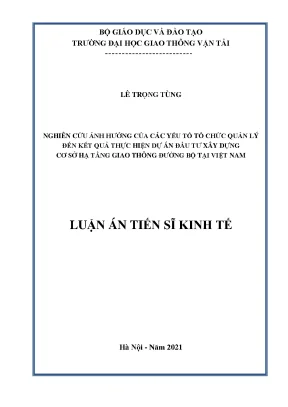 Nghiên cứu ảnh hưởng của quản lý đến hiệu quả dự án hạ 