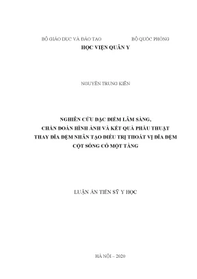 Nghiên cứu phẫu thuật thay đĩa đệm nhân tạo cho thoát vị 