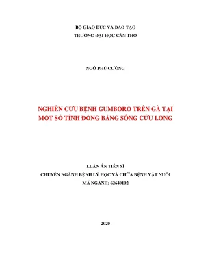 Nghiên cứu bệnh gumboro trên gà tại đồng bằng sông Cửu Long