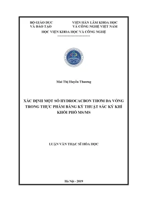 Phân Tích Hydrocacbon Thơm Đa Vòng Trong Thực Phẩm Bằng 
