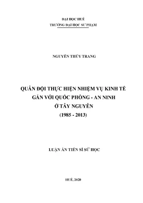 Nghiên cứu về nhiệm vụ kinh tế gắn với quốc phòng an 